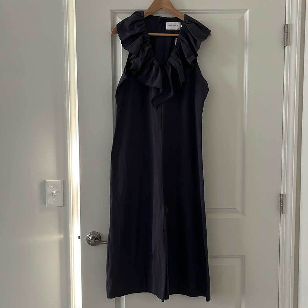 Anthropologie Maria Stanley Women’s Medium Blue/Gray Jumpsuit